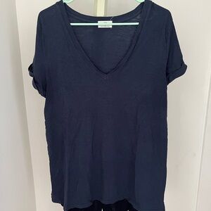 T.La Blue V-Neck Tee